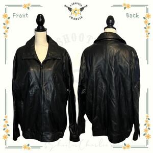 Pelle Studio Thinsulate Leather Full Zip Jacket Womens Size 2X Black Super Soft